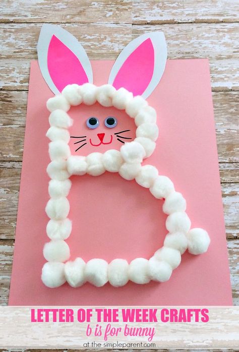 Alphabet letter crafts are a fun way to learn and practice the alphabet. Our preschool letter b craft is great for the letter B and for around Easter! Preschool Easter Craft, Preschool Letter B, Abc Crafts, Preschool Easter, Alphabet Letter Crafts, Easter Crafts For Toddlers, Easter Craft Ideas, Letter Crafts, The Letter B