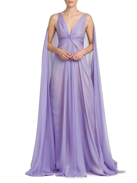 Embroidered Robe, Draped Gown, Drape Gowns, Lilac Dress, Fantasy Dress, Fantasy Fashion, Fancy Dresses, Maternity Dresses, Night Dress