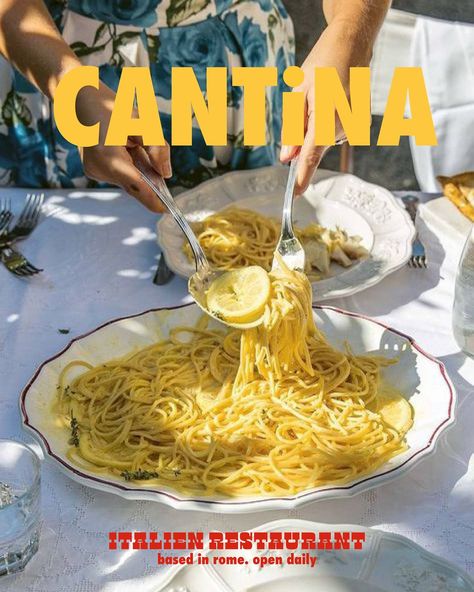 Introducing Cantina! 🍕🧀🥁 A fun, lively Italian restaurant that brings the taste of Italy to your table. brief by @designerbriefs #dbcantina #designerbriefs #graphicdesign #graphicdesigner #branding #brandingdesign #brandidentity #branddesign #visualidentity #visualdesign #italianrestaurant #restaurantdesign #restaurantbranding #graphicdesignchallenge #briefs #brandinspiration #logo #logodesign #logoinspiration #designinspiration #typography #madewithadobe #aesthetic #contemporarydesign #art... Vintage Italian Ads, Retro Italian Restaurant, Italian Food Branding, Italian Restaurant Photography, Italy Restaurant Aesthetic, Italian Culture Aesthetic, Italian Restaurant Branding, Italian American Aesthetic, Restaurant Campaign