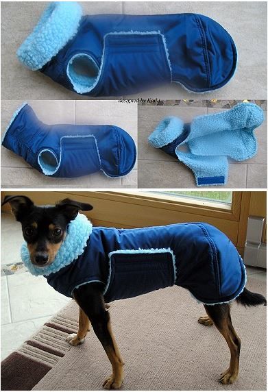 Diy Dog Fleece Jacket, Dog Jackets Diy Patterns, How To Make Dog Clothes, Dog Coat Pattern Free Printable, Sewing Dog Clothes, Diy Dog Jacket, Dog Clothes Patterns Free Printable, Sewing For Dogs, Dog Sweatshirt Pattern