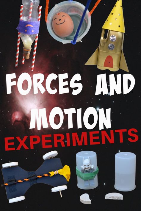 Force And Motion Elementary, Forces And Motion Activities, Force Motion And Energy Activities, Forces Stem Activities, Teaching Forces And Motion, Force Of Motion Activities, Forces In Motion Activities, Forces Activities For Kids, Force And Motion 2nd Grade