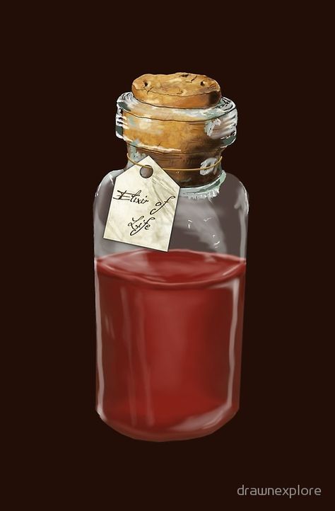 Bottle Drawing, Elixir Of Life, Painting The Roses Red, February Nails, Wine Glass Art, Blood Art, Magic Items, Dnd Stuff, Potion Bottle