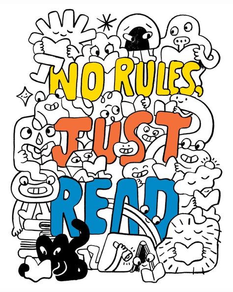 Made this @iseeinvisiblethings #norulesjustread coloring sheet for @childrensbookcouncil / @everychildareader :) I love seeing the Invisibles together doing their Thing! Link in my stories to download the coloring sheet and more from other artists too! @chroniclekidsbooks @chroniclebooks Doodle Book Cover, Invisible Things, Andy J Pizza, Classroom Setup Elementary, Mug Illustration, Kids Branding Design, Apparel Design Inspiration, Doodle Books, Books Design