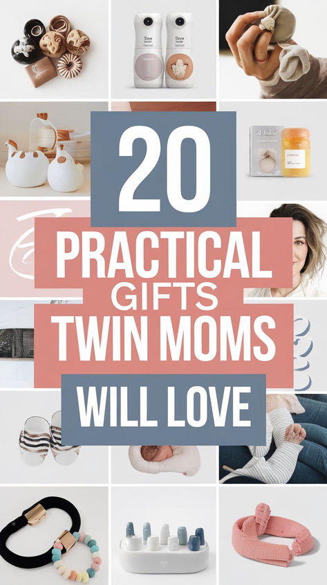 Skip the typical baby gifts and choose something truly helpful for the twin mom in your life! These practical and thoughtful presents are specially chosen to make raising twins easier and more enjoyable. From clever time-saving gadgets to luxurious self-care items, these gifts will bring joy to any twin mama's day! Twin Baby Shower Gift Ideas, Twin Boy And Girl Baby Shower, Top Baby Shower Gifts, Pregnancy Gift Baskets, Twin Baby Shower Gifts, Twin Baby Gifts, Raising Twins, Twins Gift, Best Baby Gifts