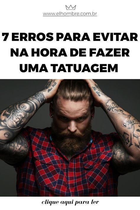 tatuagem para homens, tatuagens para homens, o que evitar na tatuagem, como não errar na tatuagem, tattoo para homens, escolha do tatuador, escolha do estúdio, tatuagens da moda, trabalho e tatuagem, profissões e tatuagem Tatuagem Masculina Pequena, Cool Tattoos For Guys, Beard Tattoo, Best Friend Tattoos, Desenho Tattoo, Best Tattoo Designs, Friend Tattoos, Symbolic Tattoos, Trendy Tattoos