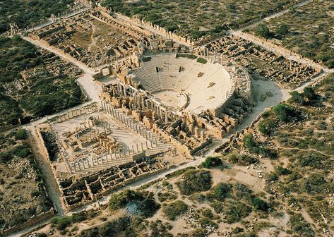 Leptis Magna | Georg Gerster Leptis Magna, Septimius Severus, Tripoli Libya, Architecture Ancient, Theatre Performance, Earth Images, Roman City, Mediterranean Coast, Roman History