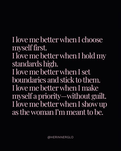 I love me better when I choose myself first. When I set boundaries that protect my peace. When I stop pouring from an empty cup and start prioritizing me. Because here’s the truth: the version of you who loves herself fiercely? She’s magnetic. She’s unstoppable. And she’s the one who changes everything. So today, ask yourself: What would it look like to love yourself better? Start there. Because when you love you better, the rest of your life rises to meet that energy. 💫 PS: ... I Will Prove Myself Quotes, Set Her Free Quotes, Not Loving Myself Quotes, Quotes For Finding Love, Too Good For You Quotes, Love Yourself Quotes Woman, Choosing Myself Quotes, Choose Yourself Quotes, Love Myself Quote