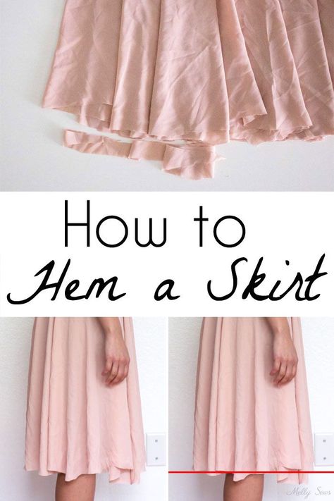 How to Hem a Skirt Dressing Table Ideas, Sewing Tricks, Sewing Tips And Tricks, Long Formal Dress, Beginner Sewing Projects Easy, Sewing Skirts, Sewing Lessons, Hem Skirt, Sewing Projects For Beginners