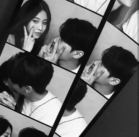 Fotbar Rp Couple, Kore Ulzzang, Photobooth Pictures, 사진 촬영 포즈, Couples Vibe, Couple Selfies, Ulzzang Couple, Korean Couple, Cute Couple Selfies