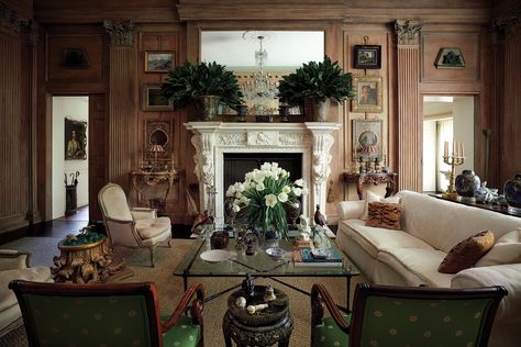 A Lost English House Gets Reborn as One of Tony Highland Park's Most Stunning Homes: How a Grand Drawing Room Traveled 6,000 Miles and Became a Star Interior Designer's Greatest Treasure - PaperCity Magazine John Richardson, Chatsworth House, Monday Inspiration, Round Dining Room, Architecture Ideas, Interior Design Magazine, English House, Design Drawings, Highland Park