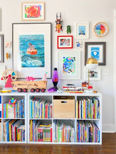 Framed Kids Art, Kids Art Gallery Wall, Camera Ikea, Garden Sunroom, Boy Playroom, Kids Gallery Wall, Ikea Kids Room, Koti Diy, Kids Bedroom Art