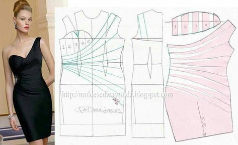 Images By Hll Cmlc On Pattern 186 Sewing Form, Sewing Paterns, Robe Diy, Pattern Draping, Garment Pattern, Gown Pattern, Blouse Pattern Sewing, Skirt Patterns Sewing, Couture Mode