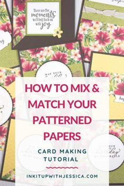 Card Making Templates, Dsp Cards, Video Making, One Sheet Wonder, Card Making Tips, Card Layouts, Making Greeting Cards, Designer Paper, How To Mix