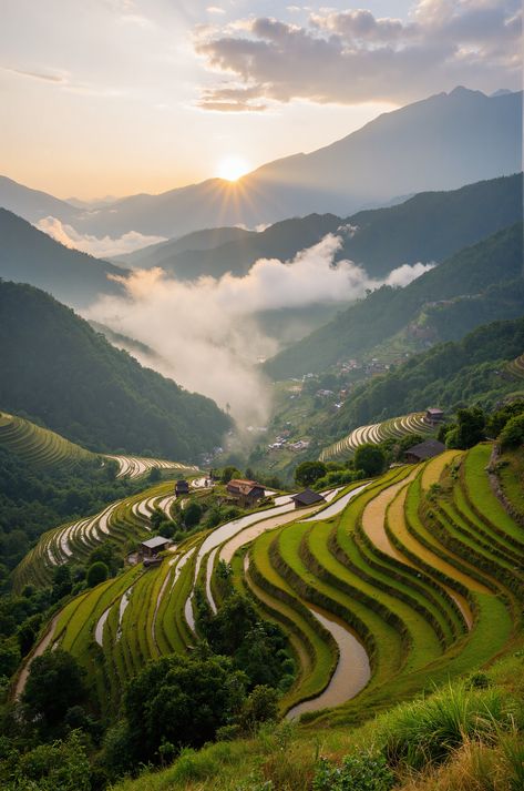 Explore the majestic Banaue Rice Terraces in the Philippines. Witness the sunrise over the ancient rice paddies and immerse yourself in the rich culture of the Ifugao people. #TravelGoals #Philippines Ifugao Rice Terraces, Rice Terraces Philippines, Ifugao People, Culture Of The Philippines, Banaue Rice Terraces, Banaue, Wooden Hut, Rice Paddies, Rice Paddy