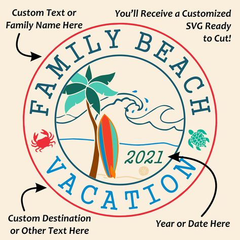 Family Vacation T Shirts, Summer Color Combinations, Vacation T Shirts, Beach Graphics, Girls Weekend Shirts, Family Vacation Tshirts, Vacation 2023, T-shirt Print Design, Family Beach Trip