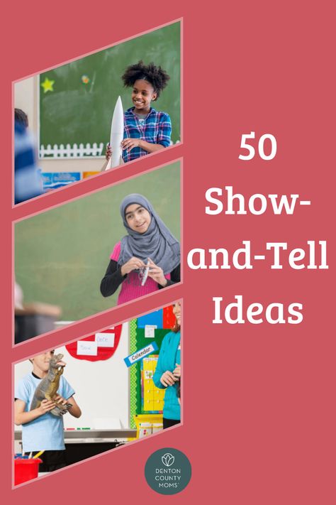 Show and tell is an interactive and fun way for kids to showcase something unique about themselves. It teaches them about public speaking, and it allows them to share something new with their friends. This list provides a few ideas for different items, persons, memories, activities, or concepts your child can use for the next show and tell. Show And Tell Ideas, Crafts For Families, Playdate Ideas, Back To School Teachers, Competitions For Kids, Landing Space, Best Toys For Kids, Movies For Kids, Kid Birthday Party