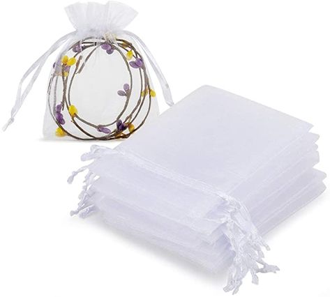 Amazon.com: HRX Package 100pcs White Organza Jewelry Bags Drawstring 3 x 4 inch, Little Mesh Gift Pouches Mini Candy Bags for Small Presents Jewelry Earrings: Health & Personal Care Facial Cleansing Wipes, Jewelry Must Haves, Retail Fixtures, Kids Toys For Boys, Retail Bags, Wedding Giveaways, Lip Gloss Collection, Permanent Jewelry, Candy Party Favors