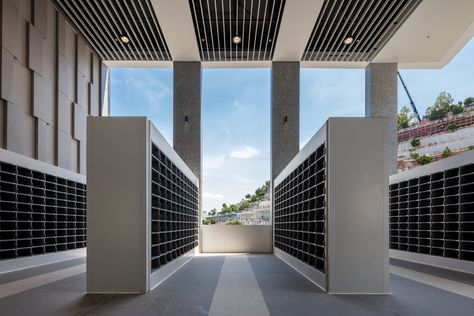 Columbarium Design, Memorial Park Design, Cemetery Design, Memorial Architecture, Cemetery Ideas, Jade Buddha, Mailbox Design, Buddha Temple, Bacolod