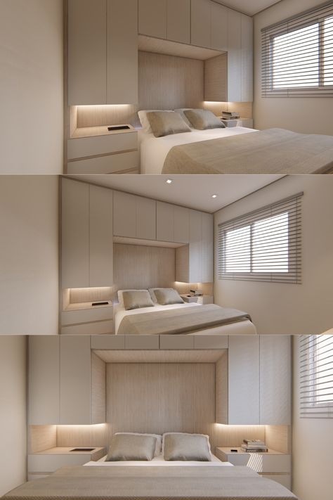 Wardrobe Over Bed, Small Bedroom Wardrobe, Bedroom Wardrobe Ideas, Bed With Wardrobe, Small Bedroom Interior, Bedroom Wardrobe Design, Small Room Design Bedroom, Bedroom Closet Design, Wardrobe Design Bedroom