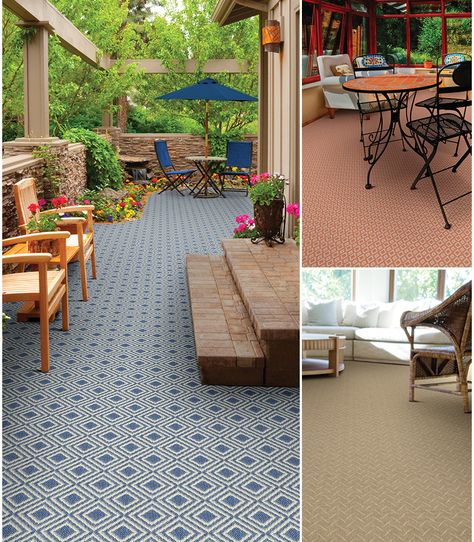 Deck Carpet Ideas, Front Porch Refresh, Porch Refresh, Decks Ideas, Outside Carpet, Screened Porch Decorating, Basement Waterproofing, House Project Ideas, 3 Season Room