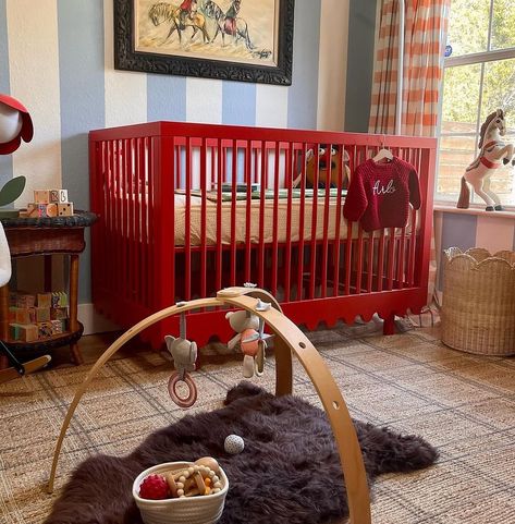 Red Alert 🚨 Our Moss Crib is also available in Tomato 🍅 #repost @snapsbyjaks #oeuffurniture #oeufmosscrib Red Crib Nursery, Blue And Red Nursery, Red Nursery Ideas, Red Kids Room, Red Kids Rooms, Red Crib, Red Nursery, Nursery Nook, Nursery Planning