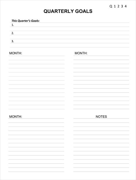 #Quarter_Goals_Template #Quarterly_Goals_Free_Printable #Quarterly_Vision_Board #Quarter_Planning Quarter Goals Template, Quarterly Vision Board, Quarterly Goals Free Printable, Goals Sheet Printable, Quarter Planning, Event Organizer Planners, Quarter Goals, Quarterly Planning, Diy Prayer Journal