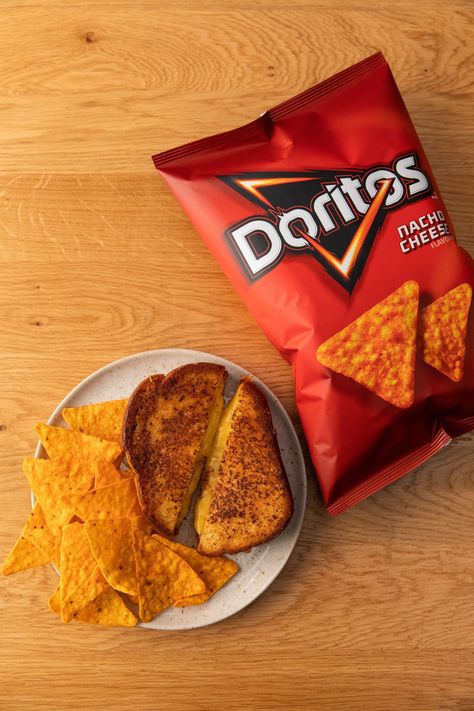 Stretch the imagination with this grilled favorite Advertiser content by #Doritos #ad Salsa Recipe Mexican, Tortilla Chip Dip, Salsa Recipe With Fresh Tomatoes, Recipes Sour Cream, Guacamole And Chips, Recipe With Fresh Tomatoes, Guacamole Grilled Cheese, Tortilla Chips Recipe, Chip Dips