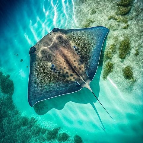 Water Top View, Ocean Life Photography, Stingray Fish, Shark Pictures, Inktober 2024, Nature Iphone Wallpaper, Ocean Photos, Water Pictures, Life Aquatic