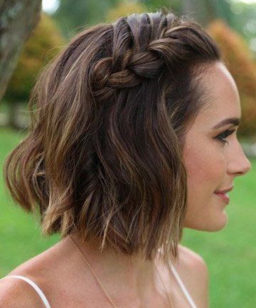 Braided Hairstyles For Short Hair, Cute Braided Hairstyles, Short Hair Trends, Sopot, Short Wedding Hair, Penteado Cabelo Curto, Holiday Hairstyles, Easy Braids, Cute Hairstyles For Short Hair