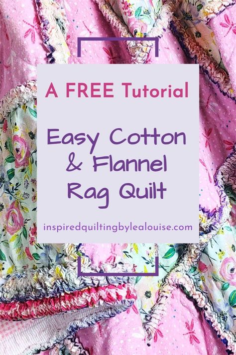 Are you looking for an easy way to make a rag quilt? Or maybe you’re new to rag quilts. Check out this DIY rag quilt tutorial! This quilt is perfect for beginners and can be made in a variety of different designs and colors. Learn how to make a cotton & flannel rag quilt using 10″ squares and start sewing your own rag quilt today! Be sure to add a DIY Quilt Label! Rag Quilt Measurement Chart, Rag Quilts Patterns Flannel, Beginner Rag Quilt, Quilt As You Go Rag Quilt, Rag Quilt Throw Size, Baby Rag Quilts Easy How To Make, Cow Print Rag Quilt, How To Rag Quilt, Flannel Rag Quilts How To Make