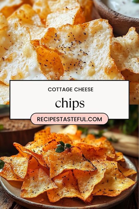 Deliciously crispy and healthy cottage cheese chips, seasoned to perfection. A great low-carb snack option that’s easy to make and perfect for dipping! Healthy Chip Substitute, Homemade Healthy Cheezits, Baked Cheese Chips, Healthy Cheese Its Recipe, Crispy Cottage Cheese Delights, Quick Cottage Cheese Snack, Crispy Cottage Cheese Chips, Cottage Cheese Chips Keto, Keto Cottage Cheese Chips