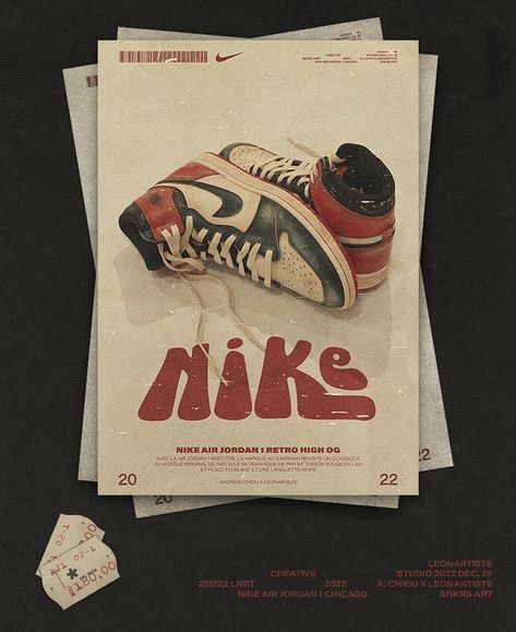 Poster Nike Retro :: Behance Poster Nike, Current Graphic Design Trends, Retro Poster Design, Jordan Poster, Nike Poster, Shoe Poster, Retro Style Posters, Sneaker Posters, Fashion Banner