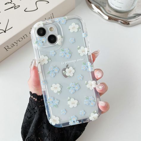 PRICES MAY VARY. 💐【ONLY for iPhone 14】Case ONLY designed for iPhone 14 6.1 inches,support wireless charging, please check your phone model carefully before ordering. Any questions,contact us! 💐【Cute iPhone 14 Flower Phone Case】Vivid floral patterns decorate the iPhone 14 case, making it as pleasant as being in a spring garden. Transparent back design shows your unique taste while keeping the original color of the phone. 💐【Upgraded Drop & Anti-scratch Function】The iPhone 14 phone case with thi Iphone 13 Accessories, Iphone 13 Mini Phone Case, Phone Case For Blue Phone, Cute Summer Phone Cases, I Phone 11 Cases, Cute Clear Phone Cases, Cute Iphone 12 Cases, Cute Iphone 13 Cases, Iphone 15 Cases