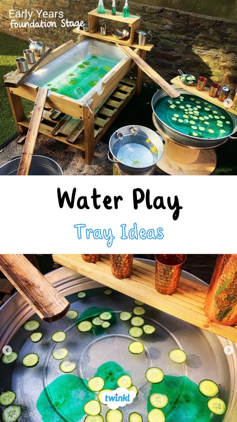 Lovely water play eyfs thanks to @timetofly_abc. To explore more water play ideas click the pin. Early Years Water Play, Eyfs Water Area, Water Tray Eyfs, Water Play Eyfs, Water Tuff Tray Ideas, Water Tray Activities, Water Area Eyfs, Water Tray Ideas Eyfs, Water Tray Ideas