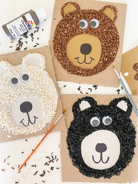 10 EASY Bear Crafts for Kids (2023) - ABCDee Learning Brown Bear Brown Bear Crafts, Bear Crafts For Kids, Hibernating Bear Craft, Bear Crafts Preschool, Brown Bear Brown Bear Activities, Teddy Bear Crafts, Polar Bear Craft, Goldilocks And The Three Bears, Bear Animal