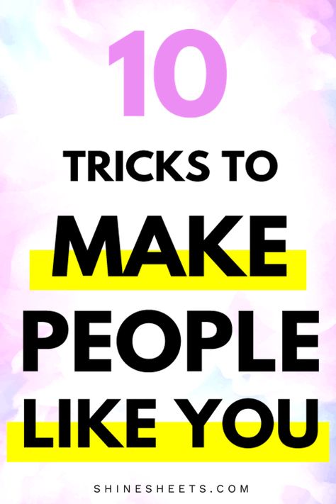 How to make people like you more? Get 10 proven psychological tricks that make you more likeable & improve your social life easily. | ShineSheets.com | How to be likeable, how to be a people magnet, how to be attractive person, how to make others like you, be more attractive, how to attract people, get people like you, get anyone like you, be likeable, first impression tips, confidence #relationships #personality #personaldevelopment #socialskills #psychology #attractive #selfimprovement #tricks Attraction Facts, How To Be Attractive, Tips Confidence, Psychological Tricks, Habit Building, Be More Attractive, Attract People, Be Attractive, Psychology Says