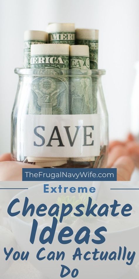 If you’re looking for easy ways to cut your living expenses, check these simple solutions out. These extreme cheapskate ideas are not only doable but easy. Change Saving Jars, Extreme Frugal Living Tips, Frugal Living In The Uk, Ways To Save Money Frugal Living, Cheapskate Living, Diy Money Saving Ideas, Living Frugal Ideas, Stocking Pantry, Extreme Cheapskates