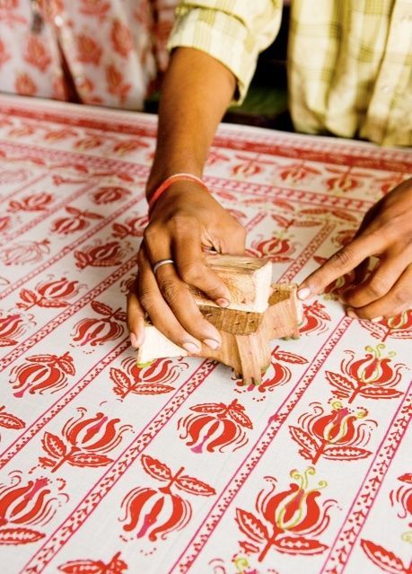 Trend Alert: Block Prints in Home Textiles Indian Block Printing, Hand Carved Stamps, Hand Block Printing, Indian Patterns, Wood Block Printing, Fabric Stamping, Textile Printing, Printing Fabric, Block Print Fabric