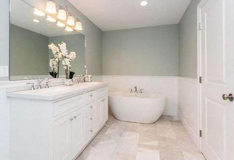 Best Paint Color for Small Bathrooms with No Windows - Designing Idea Small Bathrooms With No Windows, No Window Bathroom, Bathrooms With No Windows, Bathroom No Window, Small Bathroom Paint Colors, Secondary Bathroom, Small Bathroom Paint, Window Bathroom, Lake Bathroom