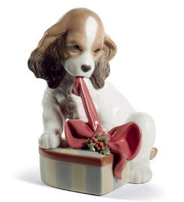 Pretty Objects, Porcelain Figures, Lladro Porcelain, Porcelain Animal, Fire Painting, Lladro Figurines, Porcelain Lamp, Cocker Spaniels, Christmas Collectibles