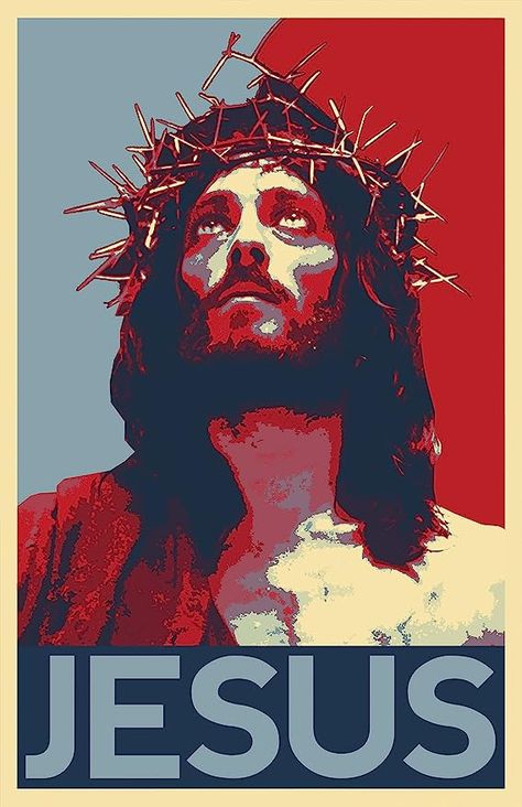 Pop Art Home Decor, Cool Jesus, Images Pop Art, Jesus Christ Illustration, Jesus Art Drawing, Star Wars Illustration, Jesus Graphic, Jesus Drawings, Hope Poster