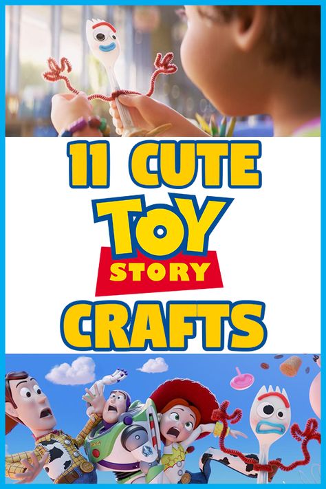 You've got a friend in one of these cute Toy Story Crafts! Find ideas for your favorite Toy Story characters, such as Forky, Woody, Buzz, Jessie and more. How To Make Forkie Toy Story, Toy Story Craft Ideas, Toy Story Learning Activities, Toy Story Crafts For Toddlers, Toy Story Activities Preschool, Toy Story Crafts Preschool, Toy Story Party Activities, Toy Story Activities For Kids, Toy Story Crafts For Kids