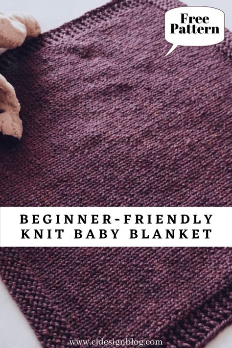 Knitting Patterns Blankets Easy, Beginner Knit Baby Blanket, Knitting Blanket Patterns For Beginners, Simple Knitted Blanket, Diy Knitted Blanket, Easy Knitting Blanket For Beginners, Knitting Pattern For Baby Blanket, Chunky Knit Baby Blanket Pattern, Homemade Baby Blanket