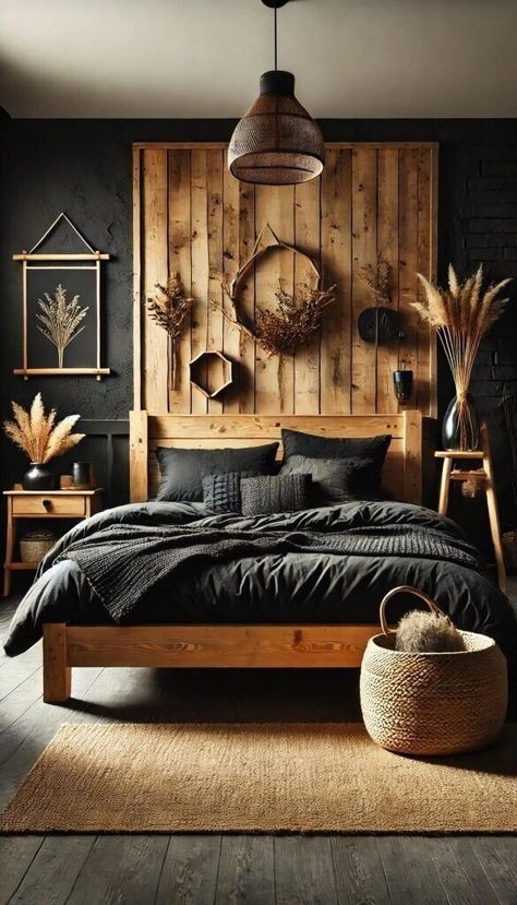 100+ Bedroom Interior Design Ideas, stylish bedroom designs, digital download | eBay Garden Wood, Dekorasi Kamar Tidur, Black Bedroom, Bedroom Black, Woodworking Videos, Master Bed, Bedroom Refresh, Outdoor Kitchens, Remodel Bedroom