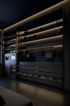 Black Bedroom Design, Dark Modern, Black Interior Design, Dark House, Dark Interiors, Home Building Design, Garage Design, Luxury House Designs, Luxury Homes Dream Houses