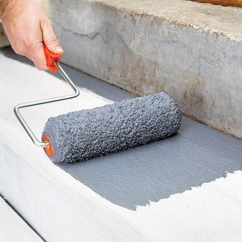 Best Concrete Paint, Concrete Refinishing, Concrete Step, Concrete Repair Products, Basement Floors, Paint Concrete Patio, It Painting, Concrete Patio Makeover, Casa Hobbit