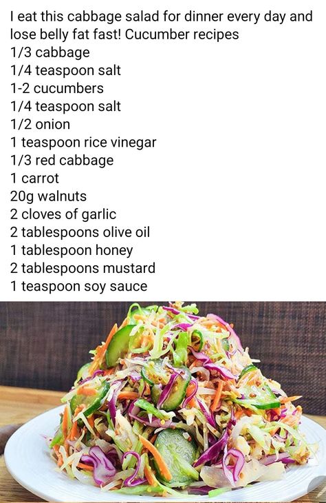 Cabbage Salad Recipes Easy, Salad Without Lettuce, Pickled Slaw, Asian Salads, Veggie Salads, Asian Coleslaw, Keto Salads, Fresh Salad Recipes, Slaw Recipes