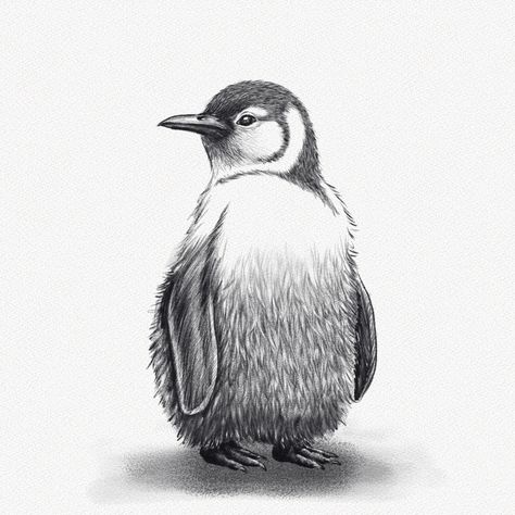 How To Draw A Penguin – A Step-by-Step Art Tutorial – Artlex Draw A Penguin, Little Blue Penguin, Penguin Sketch, Penguin Tattoo, Christmas Sketch, Blue Penguin, Penguin Drawing, Ganesh Art Paintings, Pencil Drawings Of Animals