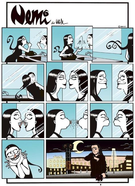 Nemi comic Nemi Comic, Goth Memes, Goth Subculture, Always Late, Comics Love, Emo Art, Online Comics, Comic Pictures, Comics Story