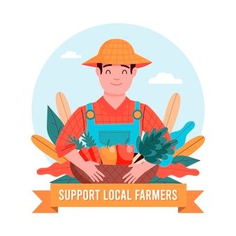 Support Illustration, Economics Project, Support Local Farmers, Support Local Business, Graphic Design Layouts, Modern Graphic Design, Support Local, Design Layout, Layout Design